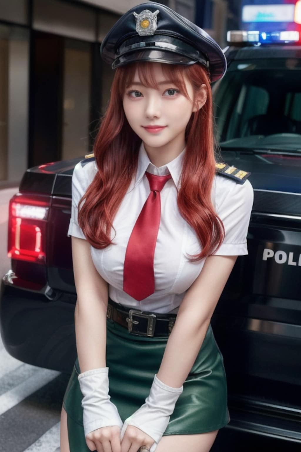 駐禁取締りのおぱ婦警さん