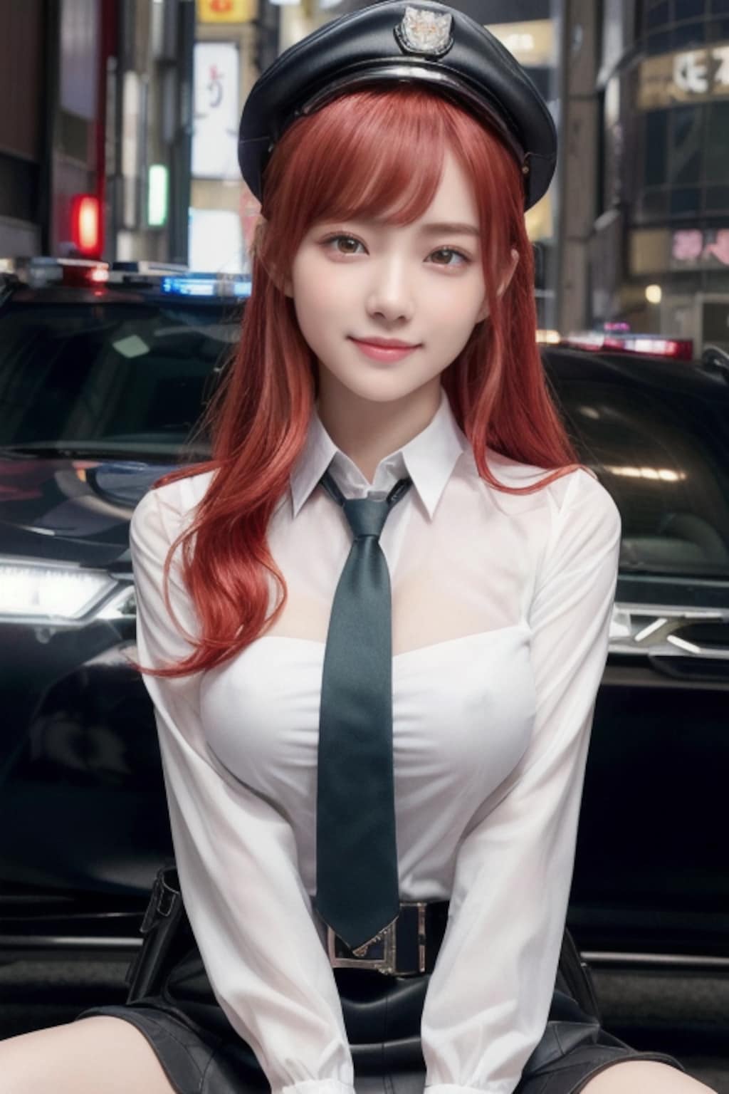 駐禁取締りのおぱ婦警さん