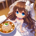 カレーうどんと純白ドレスの小さな女の子 10枚目