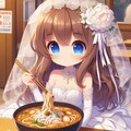カレーうどんと純白ドレスの小さな女の子 12枚目