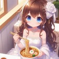 カレーうどんと純白ドレスの小さな女の子 11枚目