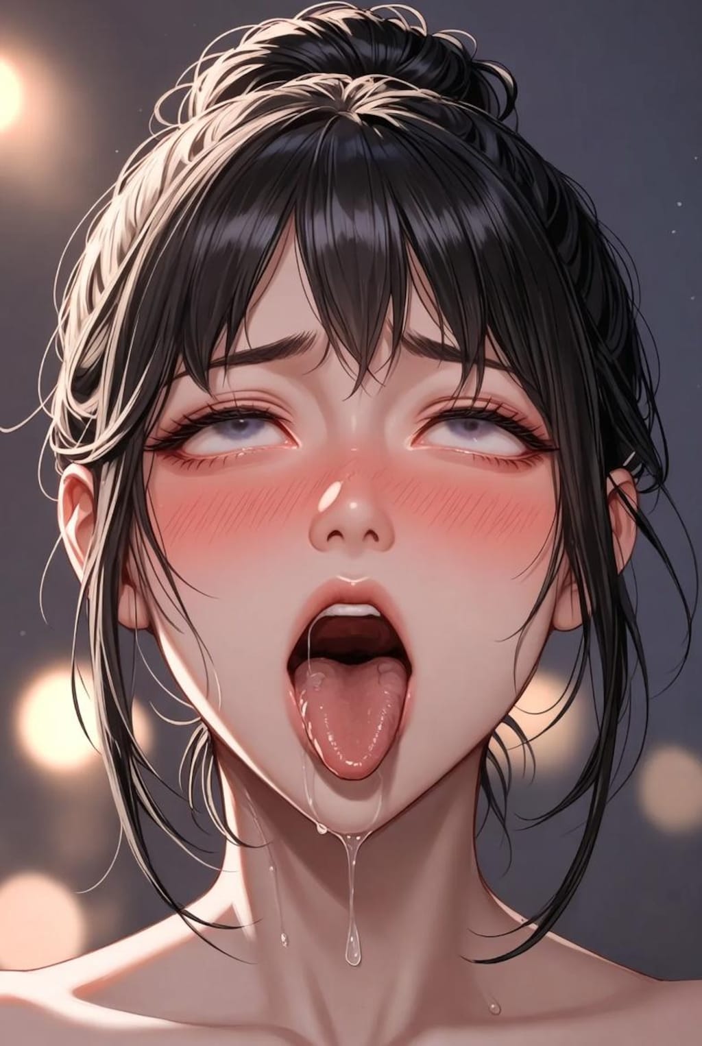 アヘ顔ドアップ イラスト