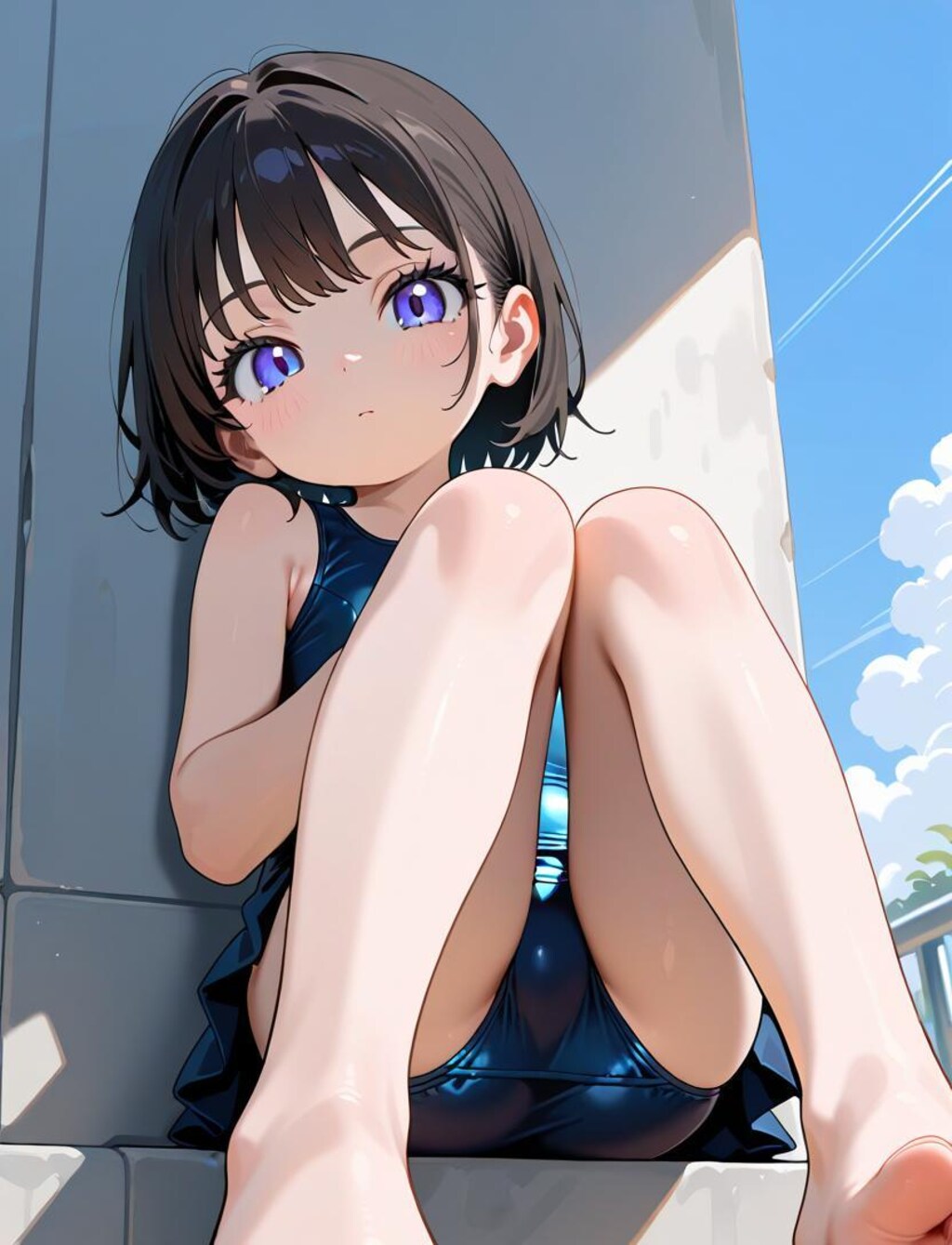 足裏スク水