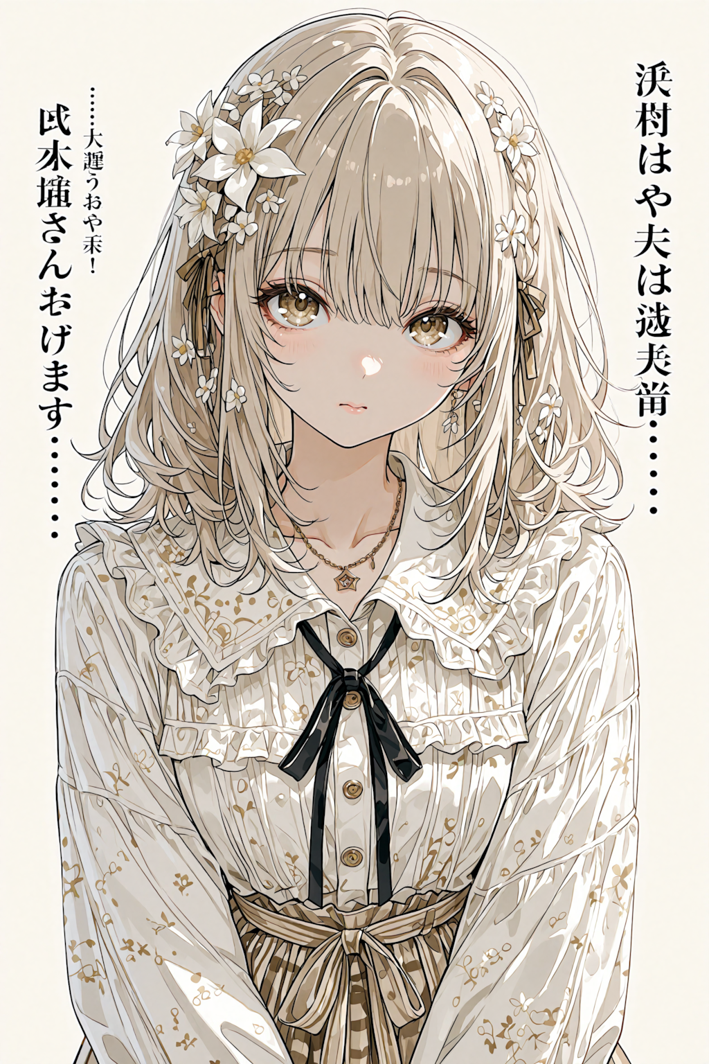 花に沈むまなざし
