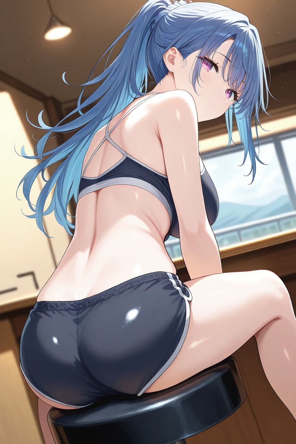 椅子に座る