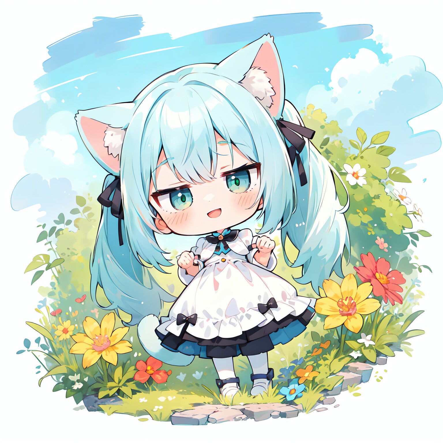 猫耳ツインテちゃん