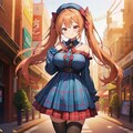 ベレー帽とタータンチェック② 2枚目