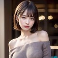 オフショル ショートカット お姉さん 2枚目