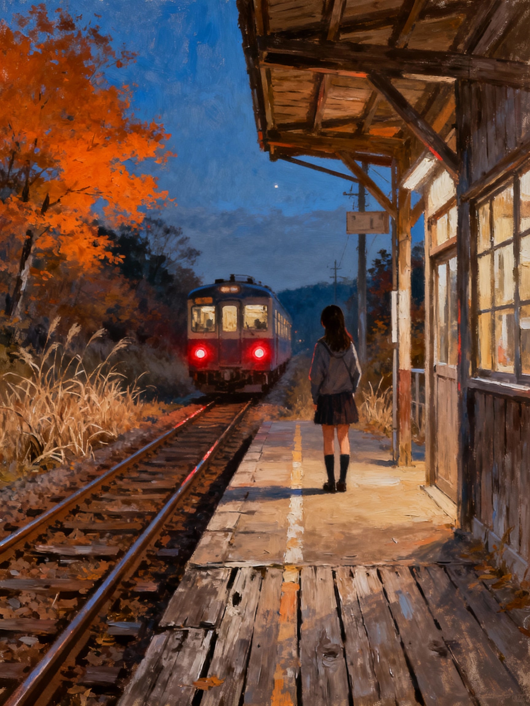 見送る少女 | の人気AIイラスト・グラビア