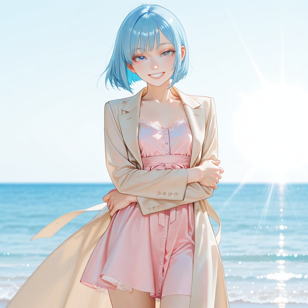 砂浜のランウェイ | の人気AIイラスト・グラビア