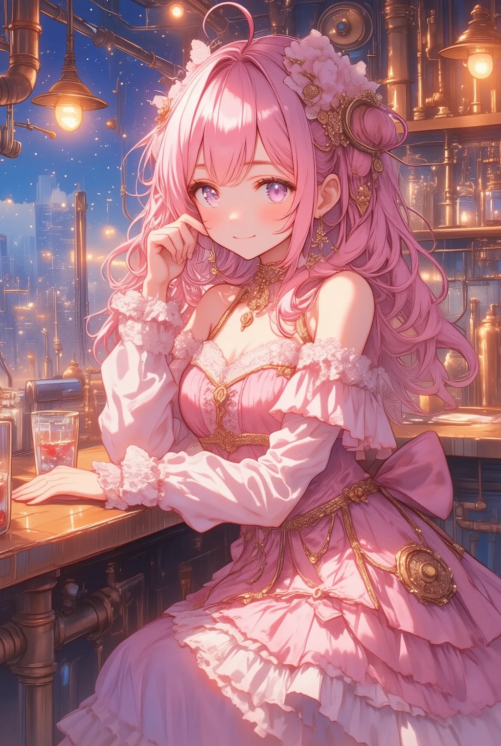夜のフリフリお姉さん