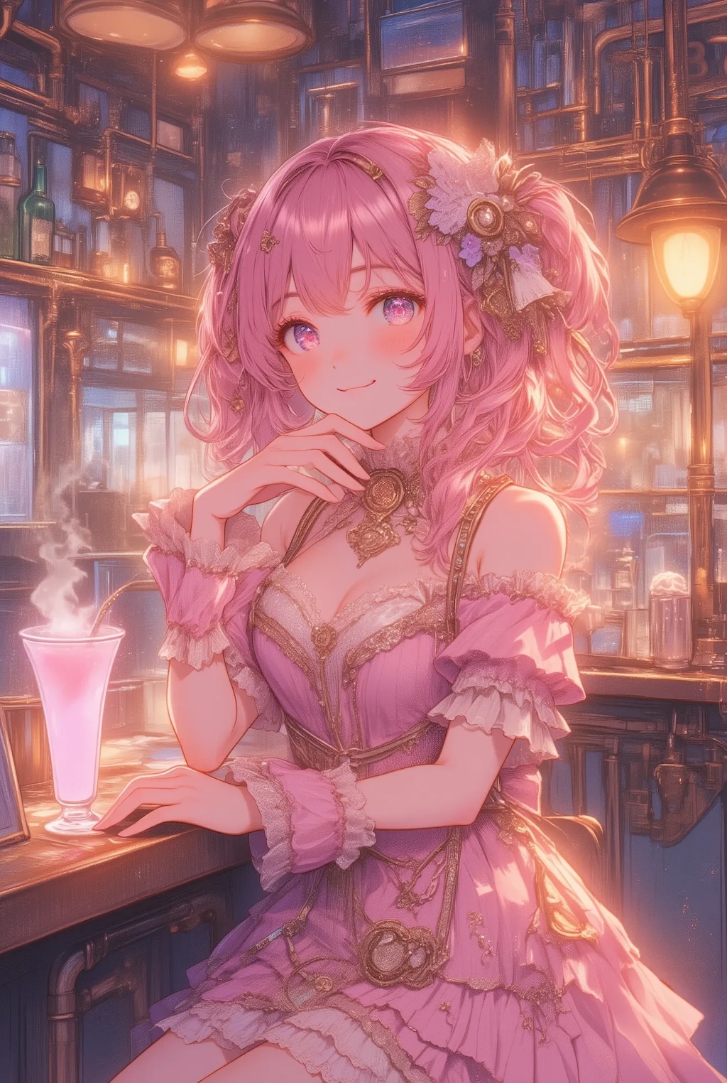 夜のフリフリお姉さん