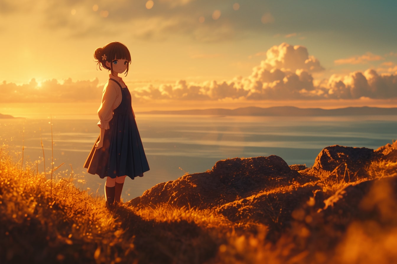 夕暮れのおだんごちゃん🍡✨114 | の人気AIイラスト・グラビア