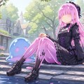 桃紫スライムのオフ 10枚目