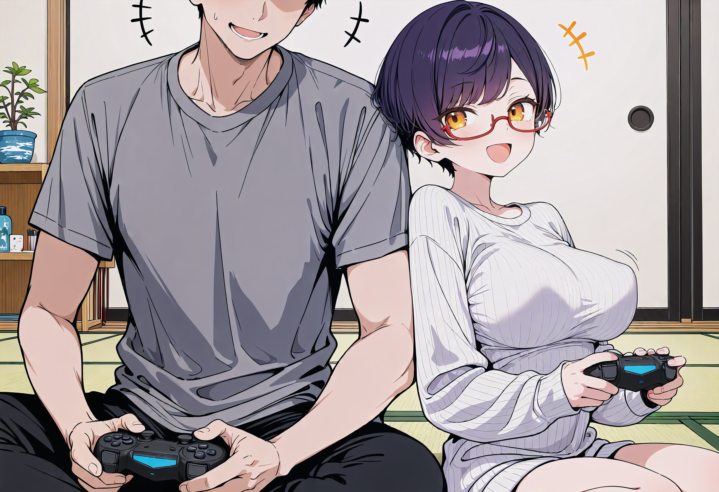 彼氏の家でおうちデート | の人気AIイラスト・グラビア