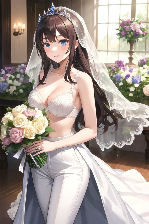 かっこかわいい花嫁の花束