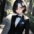 隠れ目タキシード 9枚目
