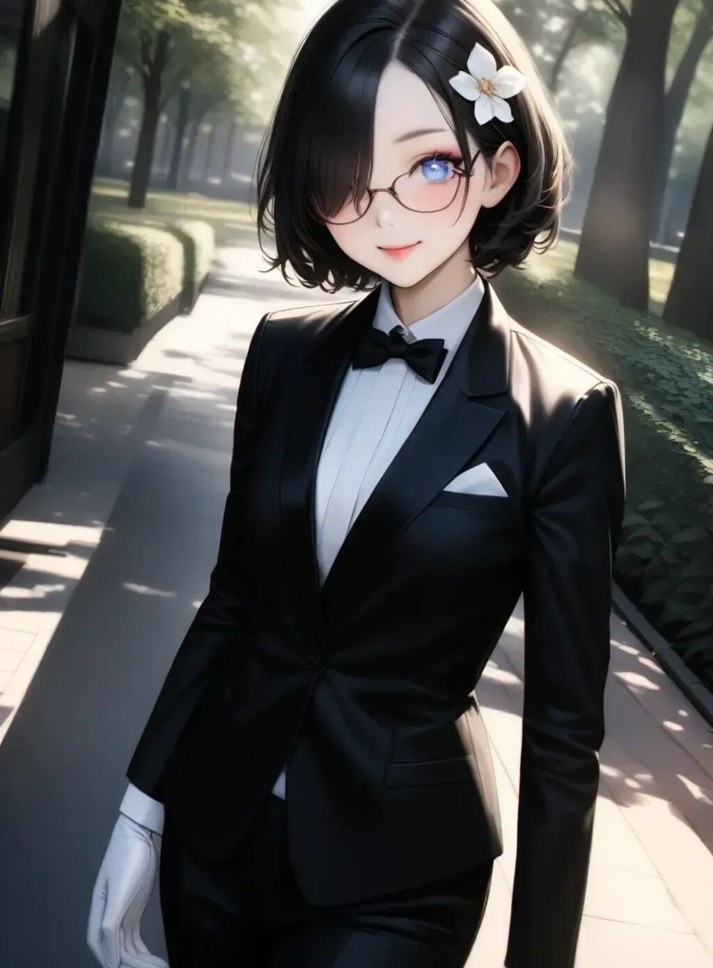 隠れ目タキシード