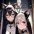 シスターな猫さん✝️🐱 4枚目