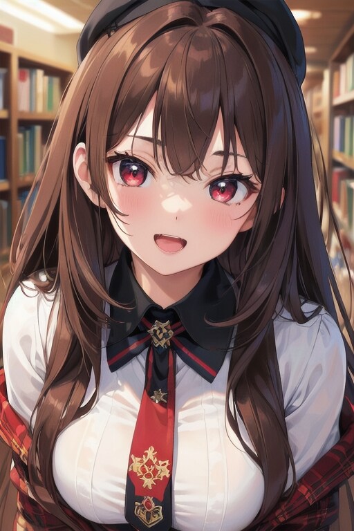 笑顔の練習中