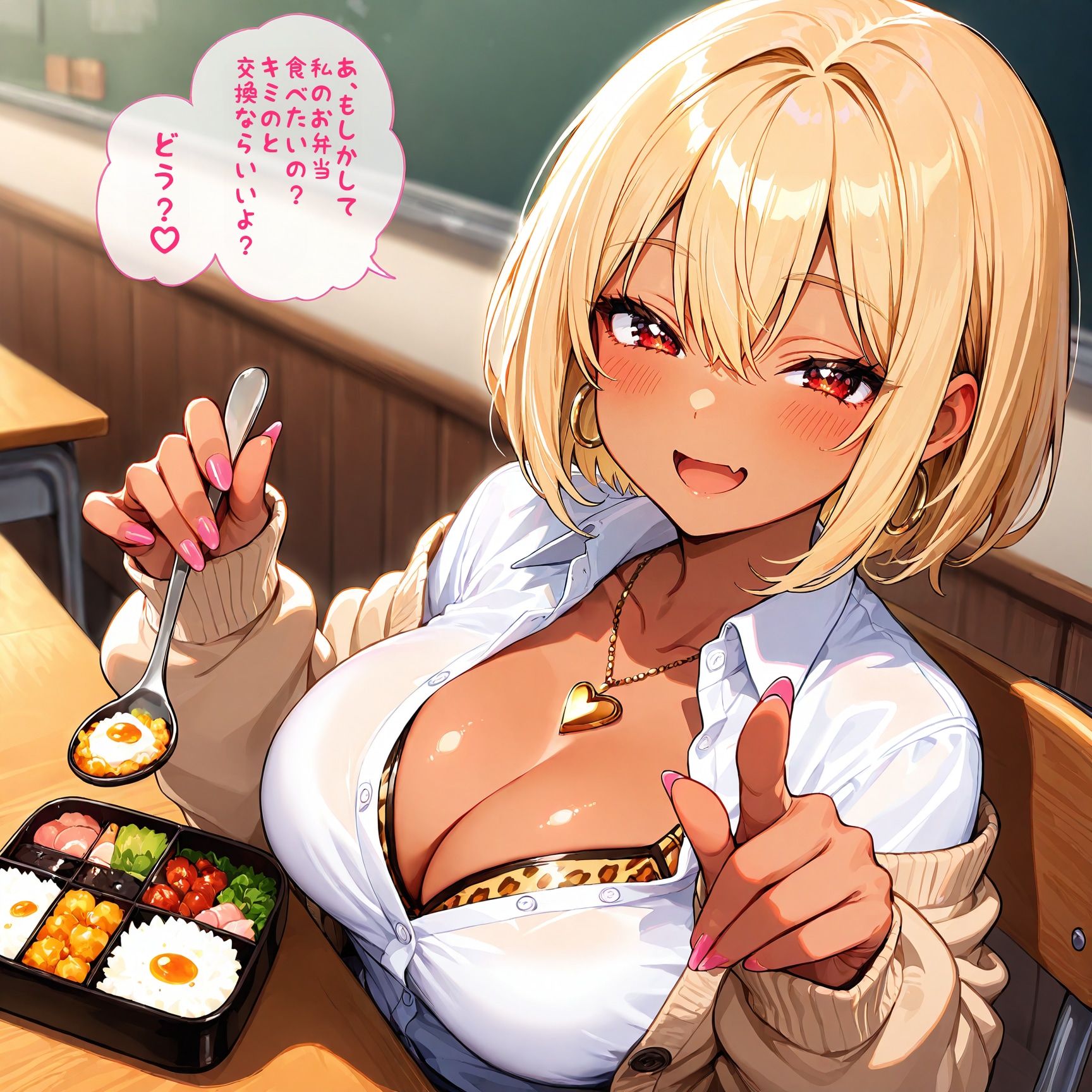 お昼はお弁当 | の人気AIイラスト・グラビア