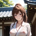 濡れ透け巫女part2 9枚目