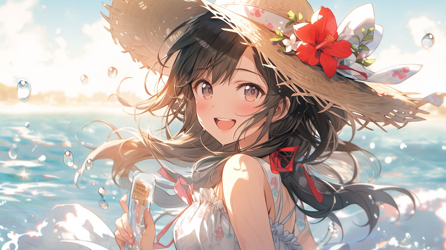 夏の海に託す想いのメッセージ