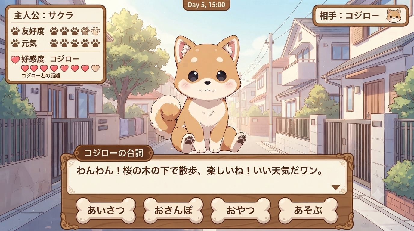 恋愛シミュレーションゲーム(犬向け)