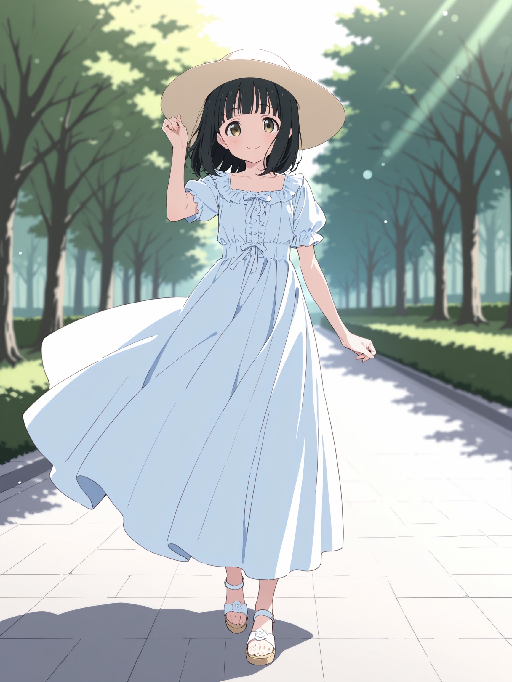 お散歩、小春ちゃん