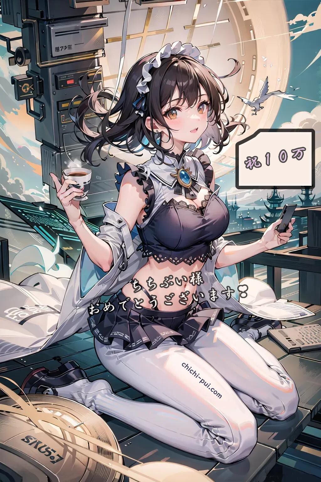 ちちぷい様・祝１０万記念AIイラスト