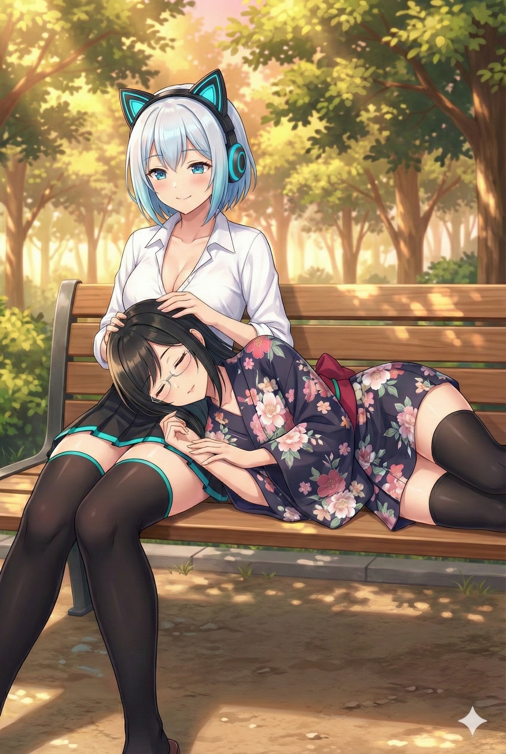 太腿と言えば膝枕！