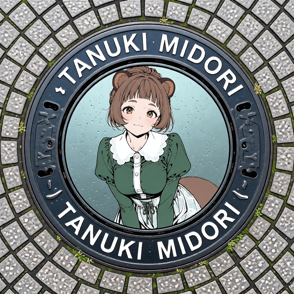 田貫美登里のカラーマンホールのふた