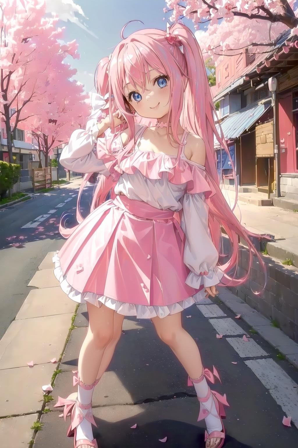 桜とオフショル