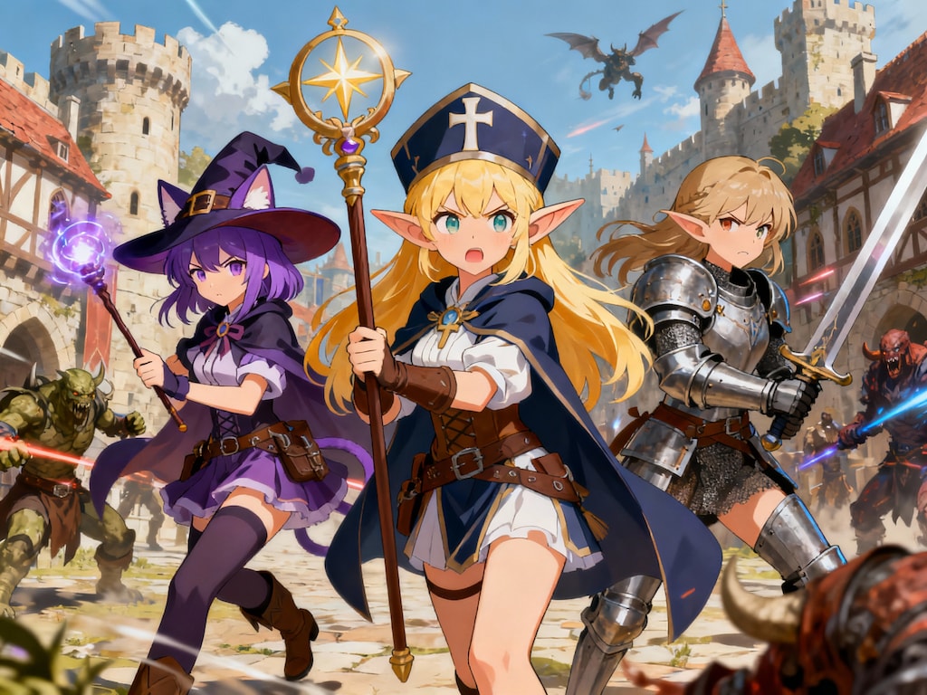 街を守るのも冒険者の仕事Seedream