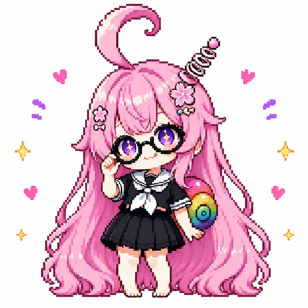 ドット絵なくわのアホ毛ソードモード