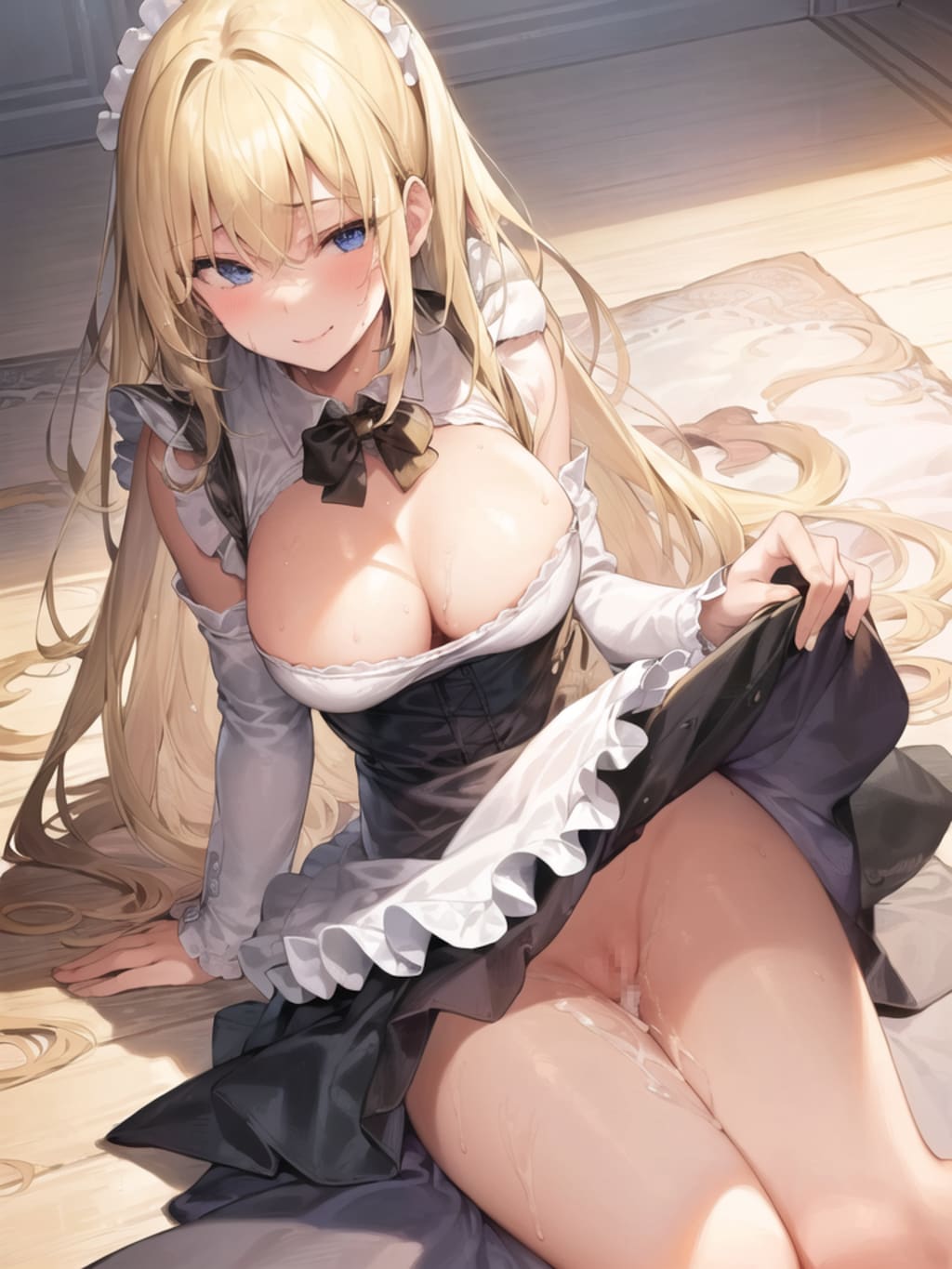 【事後】夜景を歩くメイドさん
