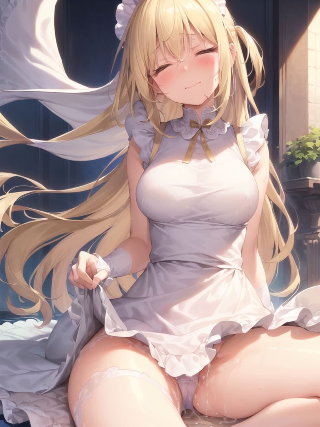 【事後】夜景を歩くメイドさん