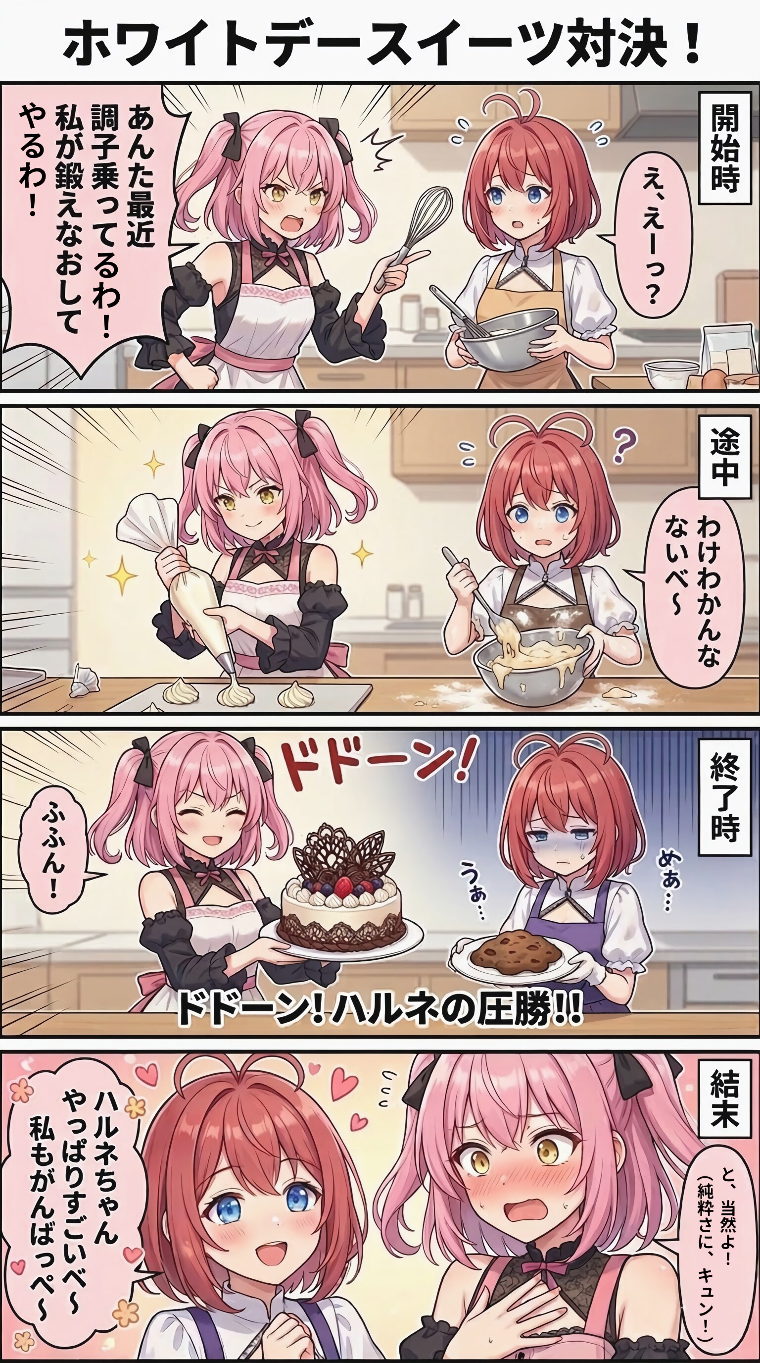 頑張れハルネちゃん〜ホワイトデースイーツ対決！編