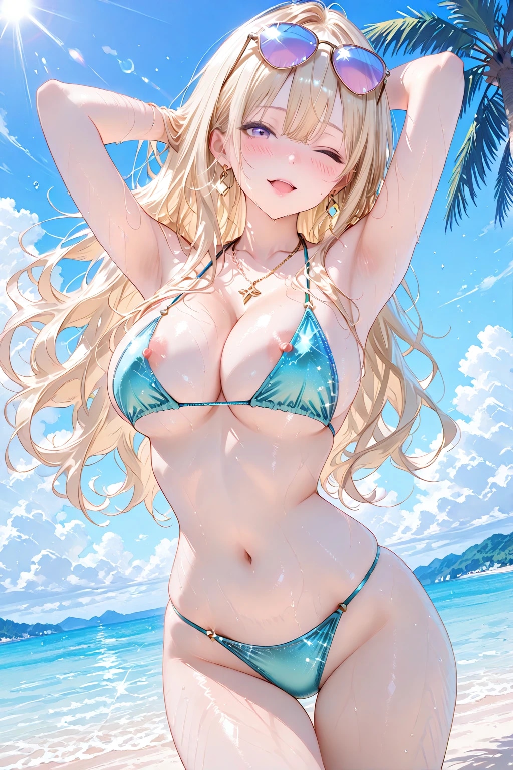 どこかにイイ男いないかしら♪（TKB見えてます・・）
