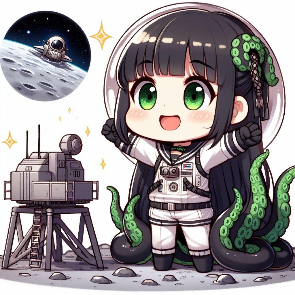 月面着陸は最初の一歩、そしていつかは・・・(Landing on the moon was the first step, and one day...)