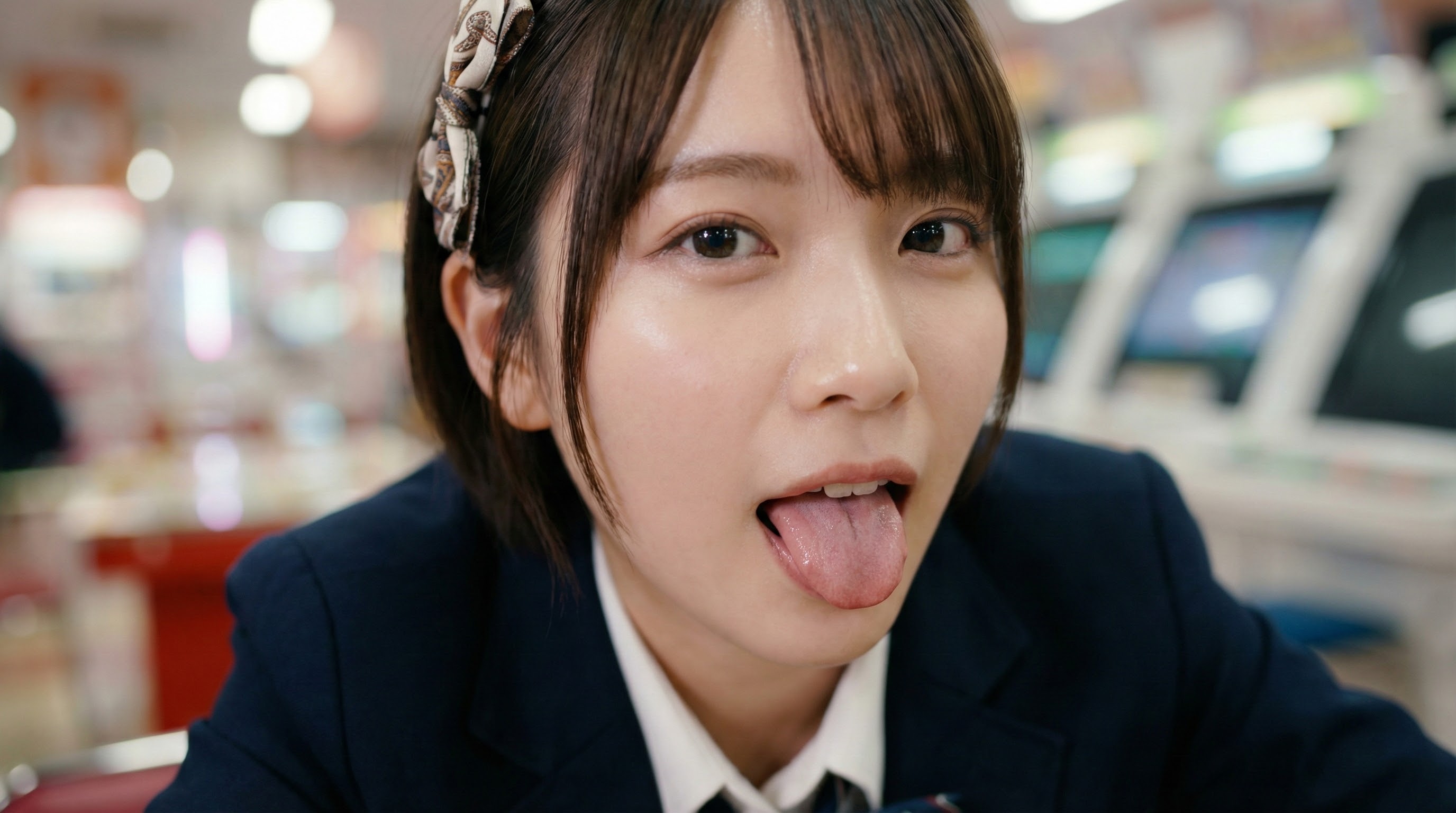 悪いコあつまれ。〜舌出し制服美少女〜【AI写真集】 Vol.2⑭ | の人気AIイラスト・グラビア