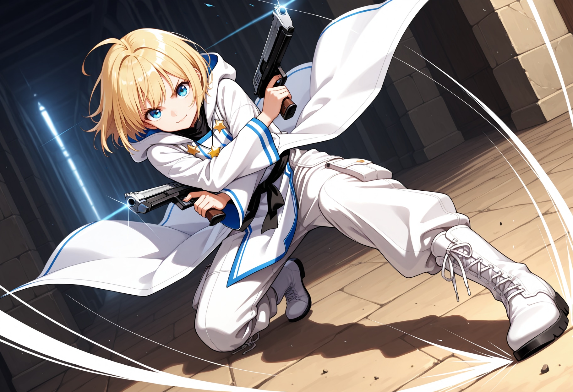 ガンカタ二丁拳銃なシスターさん | の人気AIイラスト・グラビア