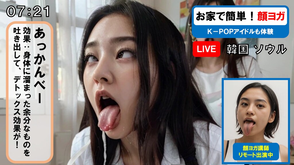 【放送事故】顔ヨガに必死になるK-POPアイドル【国際問題】