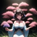 黒髪＋闇（縦） 3枚目