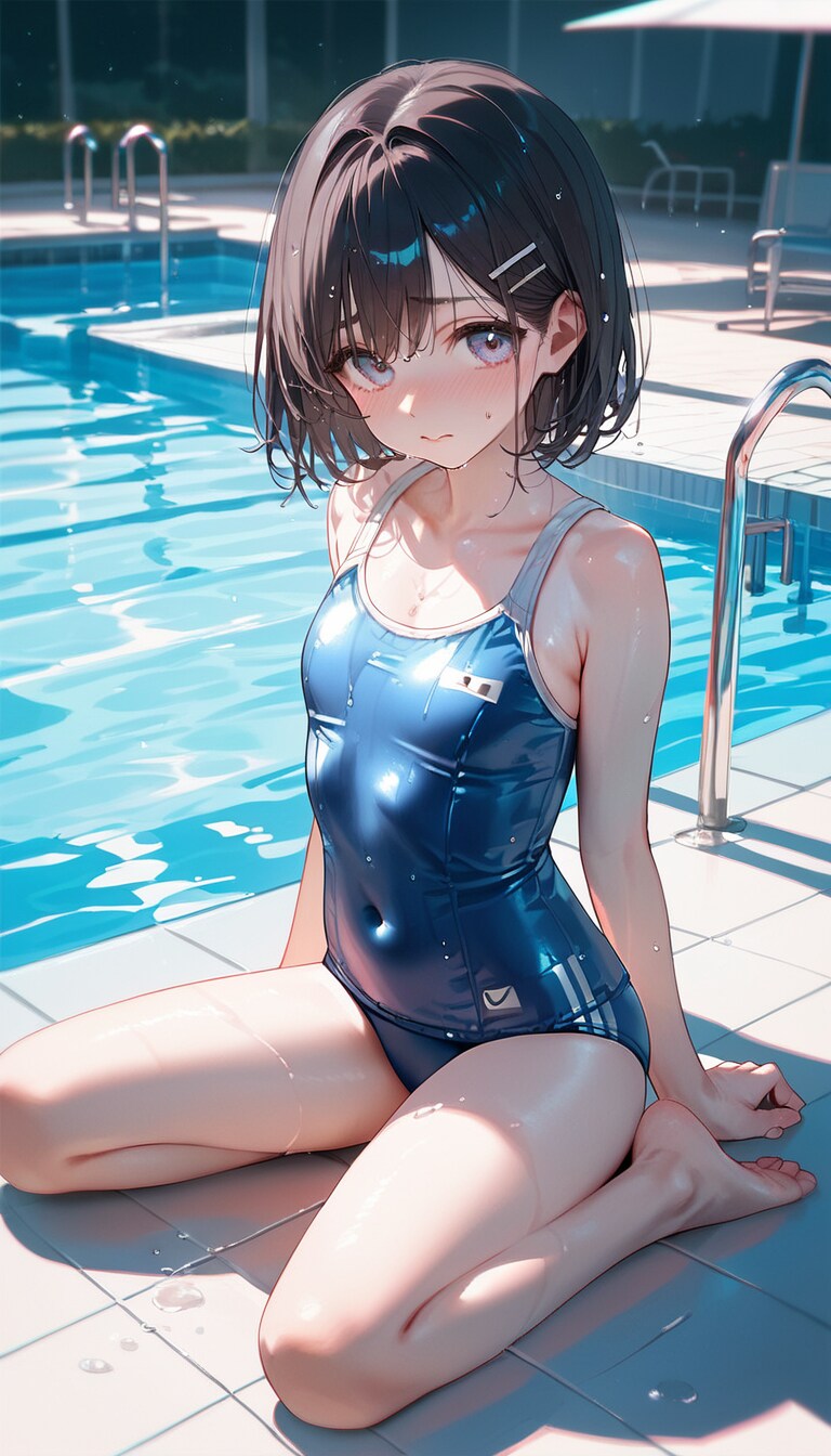 ただひたすらにスク水女子
