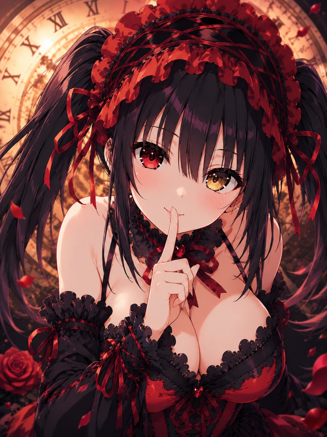 「『しーっ♡』悪戯な微笑み ― 時崎狂三」