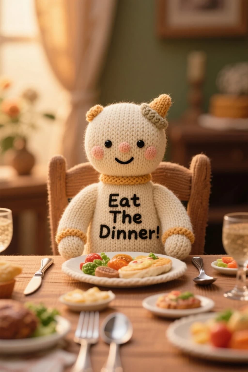 ニットマンの食事