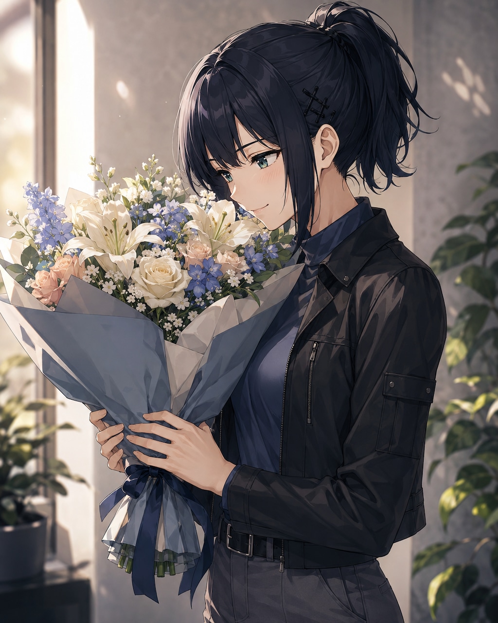 花束を最近もらいました