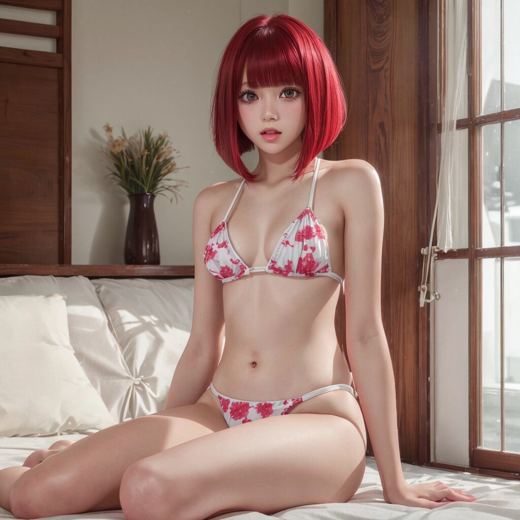 グラビア撮影する有馬かな①