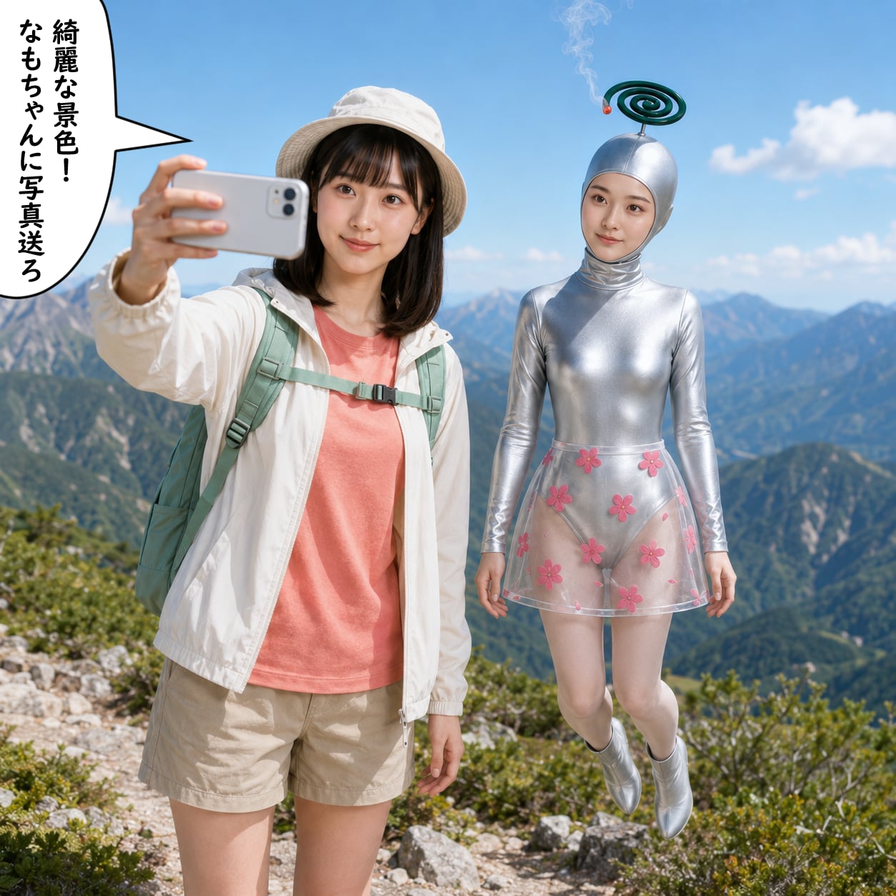 🌀ハイキングに来ています⛰️